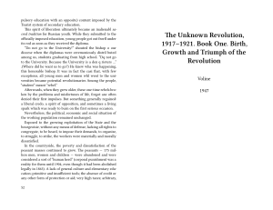 Unknown Revolution, 1917–1921. Book One. Birth, Growth and