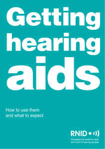 Getting hearing aids