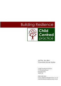 Building Resilience - Child Centred Practice