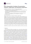 Silver Nanoparticles: Synthesis, Characterization, Properties