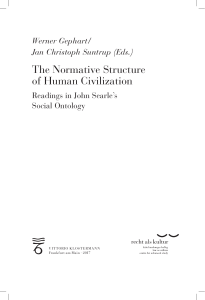 The Normative Structures of Human Civilization. Readings in John