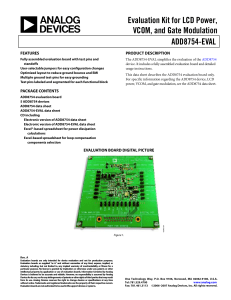 ADD8754-EVAL Evaluation Kit for LCD Power