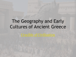 The Geography and Early Cultures of Ancient Greece