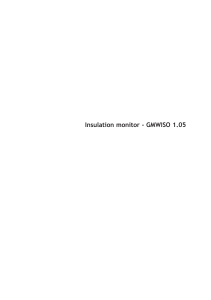 Insulation monitor - GMWISO 1.05