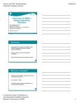 Overview of DSM-5: Autism Spectrum Disorder