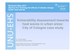 Vulnerability Assessment towards heat waves in