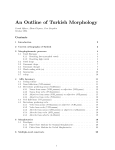An Outline of Turkish Morphology