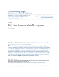 The United States and Water Development