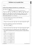 Division on a number line - E