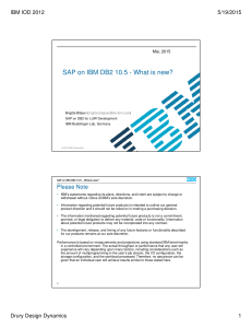 SAP on IBM DB2 10.5