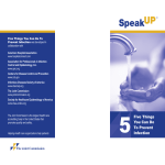 Speak Up - Joint Commission