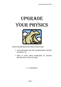 upgrade your physics - Oxford Physics