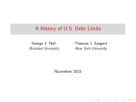 Presentation: A History of U.S. Debt Limits