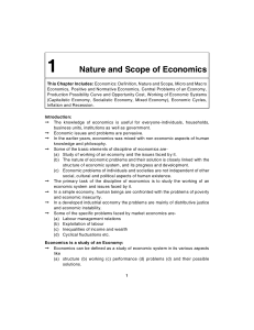 1 Nature and Scope of Economics