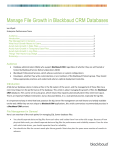 Manage File Growth in Blackbaud CRM Databases