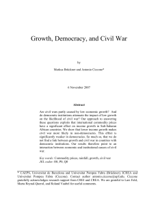 Growth, Democracy, and Civil War - e