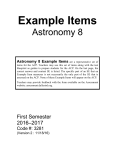 Astronomy 8 - Dallas ISD