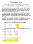 Relative Weights Analysis