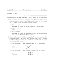 Math 1165 Discrete Math Final Exam December 15, 2005 Your