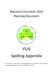 Y5/6 Spelling Appendix