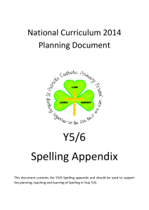 Y5/6 Spelling Appendix