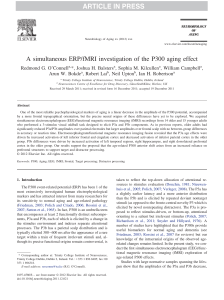 A simultaneous ERP/fMRI investigation of the P300 aging effect