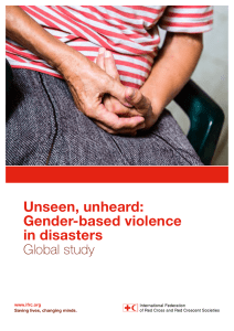 Unseen, unheard: Gender-based violence in disasters
