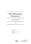 HSC Mathematics Extension 2