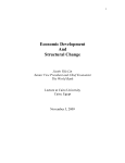 Economic Development And Structural Change