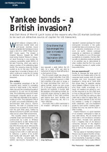 Yankee bonds – a British invasion?