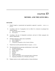 VI. The relationship between genotype and phenotype is rarely simple