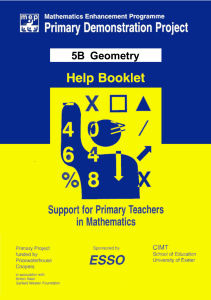 5B Geometry - Centre for Innovation in Mathematics Teaching