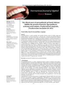 - International Journal of Applied Dental Sciences