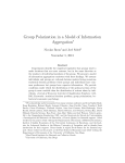 Group Polarization in a Model of Information Aggregation