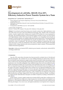 Development of a 60 kHz, 180 kW, Over 85% Efficiency Inductive