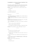 WORKSHEET ON EULER CHARACTERISTIC FOR SURFACES