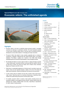 Economic reform: The unfinished agenda