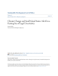 Climate Change and Small Island States: Adr ift in a Raising Sea of