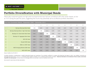 Portfolio Diversification with Municipal Bonds
