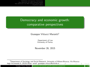 Democracy and economic growth: comparative perspectives
