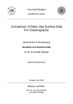 Comparison of Mean Sea Surface Data For Oceanography