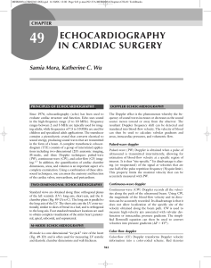 echocardiography in cardiac surgery