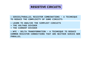 Series/Parallel Resistor Reduction