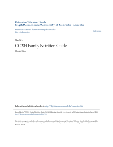 CC304 Family Nutrition Guide - DigitalCommons@University of