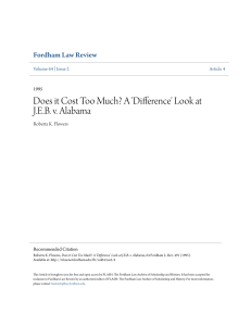 Does it Cost Too Much? A `Difference` Look at J.E.B. v. Alabama
