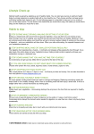 Lifestyle Check-up - The Metabolic Clock