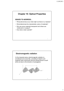 Chapter 10: Optical Properties