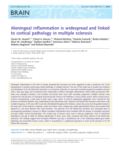 Meningeal inflammation is widespread and linked to cortical