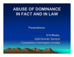 abuse of dominance in fact and in law