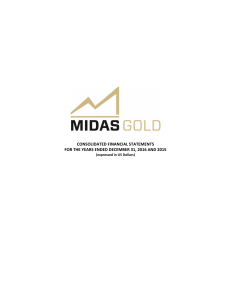 FS - Midas Gold Corp.